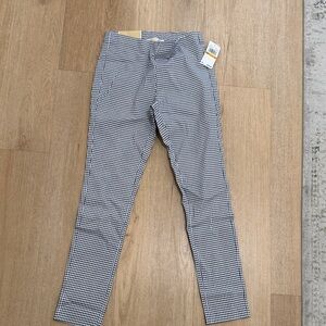 Michael Kors blue& White Gingham Skinny Pants